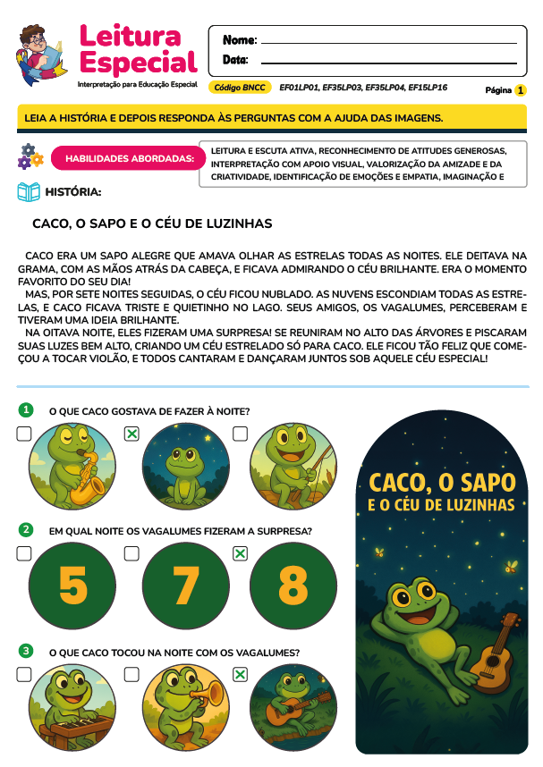 Leitura Especial para TDAH | Dislixia | Autismo | Down