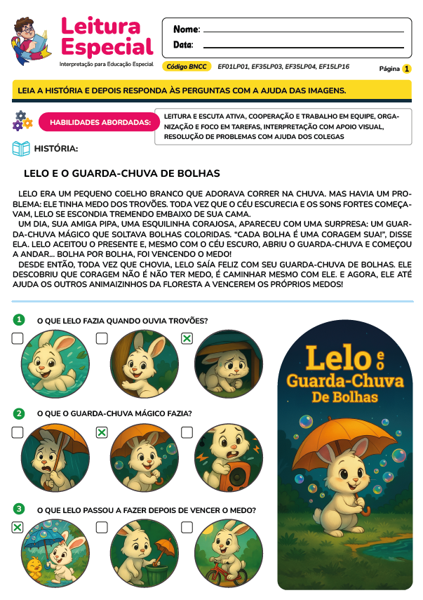 Leitura Especial para TDAH | Dislixia | Autismo | Down