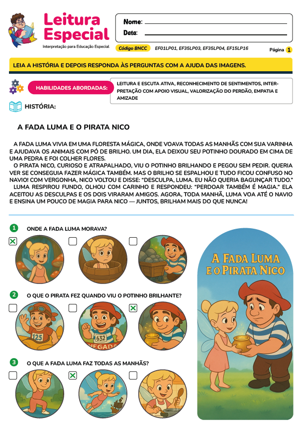 Leitura Especial para TDAH | Dislixia | Autismo | Down